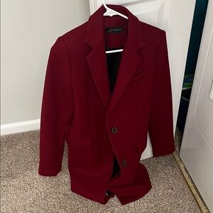 Zara Men's Deep Red Blazer